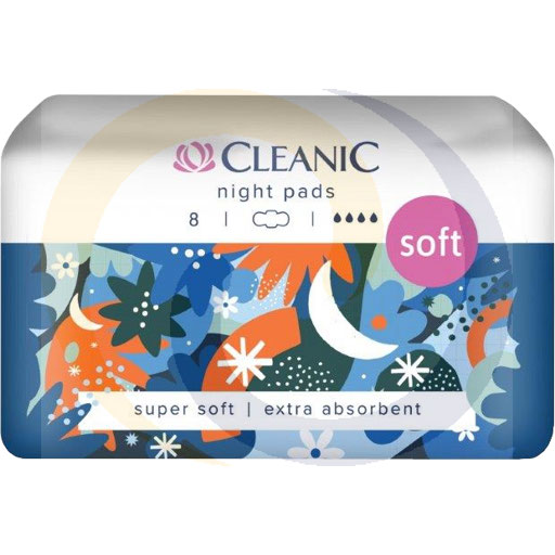 CLEANIC SOFT NIGHT SANITARY PADS A`10/24pcs Harper