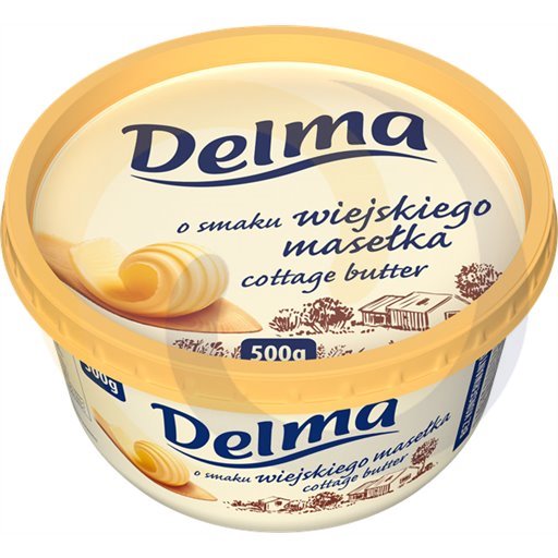 Unilever (Nabiał) Margaryna Delma Extra o sm.wiej.mas. 500g/12szt Unilever kod:8719200120020