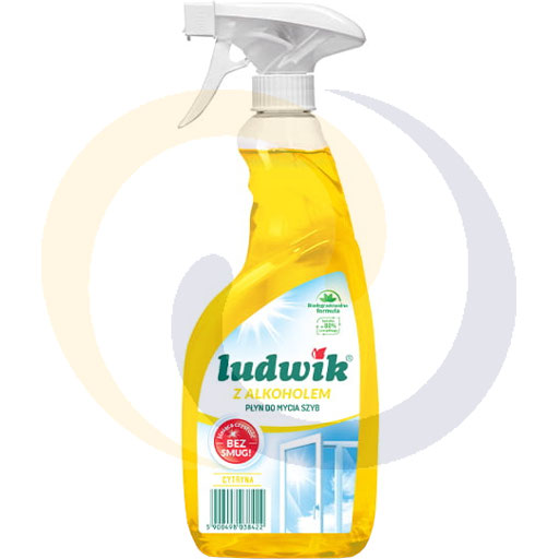 Ludwik z alk.płyn do szyb lemon 600ml/6szt Inco