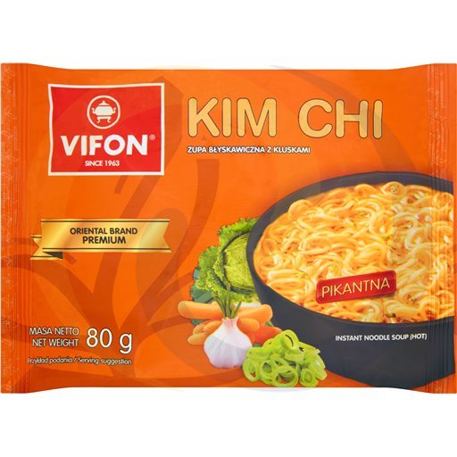 Tan-Viet Zupa Vifon koreańska KIM CHI premium 80g/20szt  kod:5901882110298