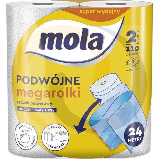 Ręcznik papier. Mola podwójna Megarola A`2 Metsa Tissue
