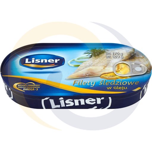 Lisner Filety śledziowe w oleju 170g/12szt  kod:5900344901344