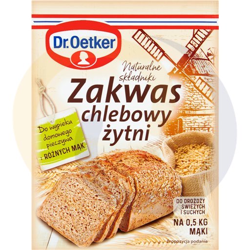 Dr. Oetker Zakwas chlebowy żytni 15g/30szt Dr.Oetker kod:5900437083032