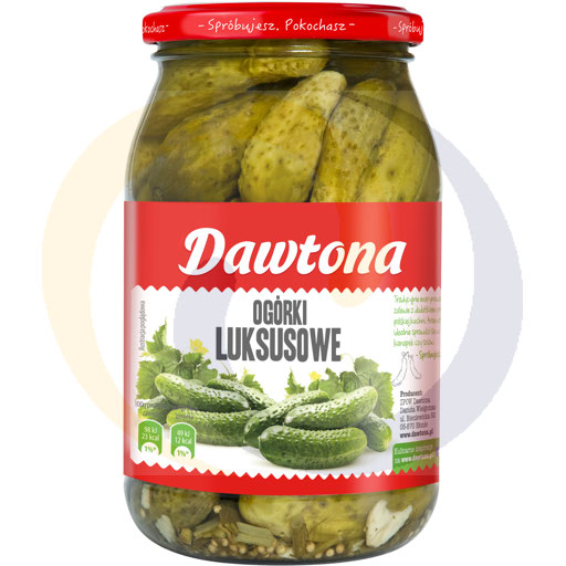 Ogórki konserwowe 900g/6szt Dawtona