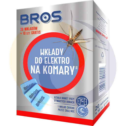 Wkłady do elektro 20szt na komary .Bros