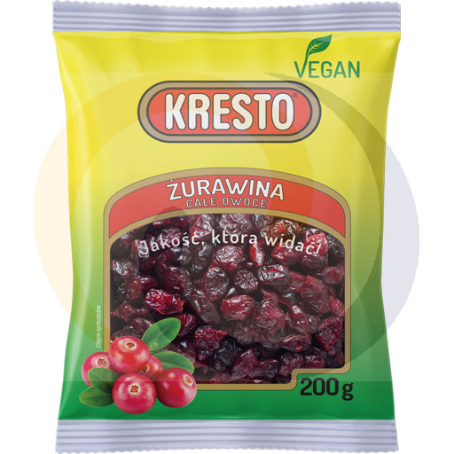 Żurawina suszona całe owoce 200g/12szt Kresto