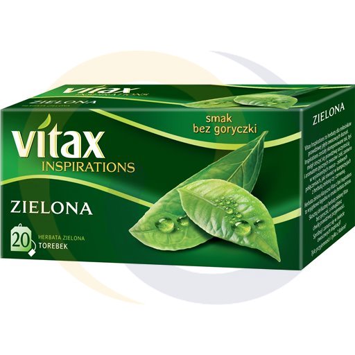 Vitax Herbata Inspirations zielona 20t*1,5g/12szt  kod:5900175401532
