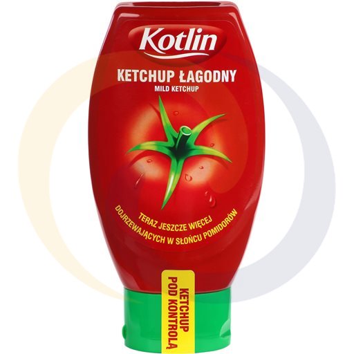 Ketchup Kotlin łagodny pet 450g/10szt Agros Nova (9.175)