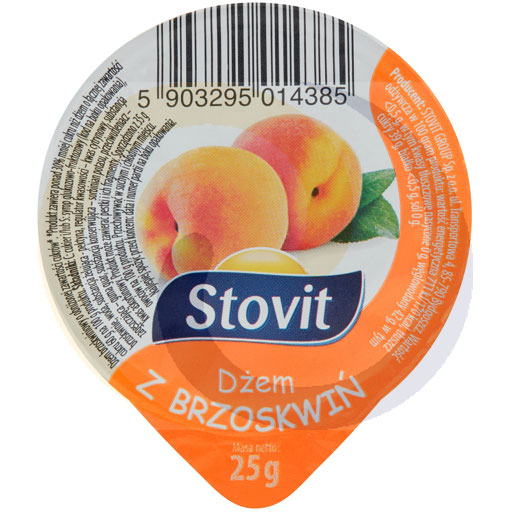 Dżem z brzoskwiń HoReCa 25g/100szt Stovit