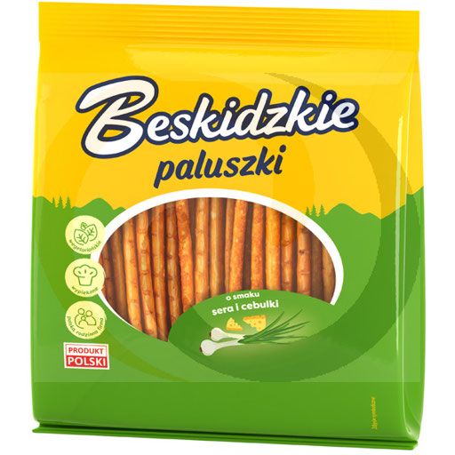 Beskidzkie Sticks Käsezwiebel 180g/16 Stück Aksam