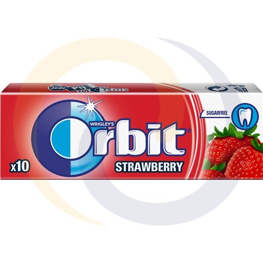 Wrigley Guma Orbit draże strawberry 10draż/30szt/20dis  kod:42070351