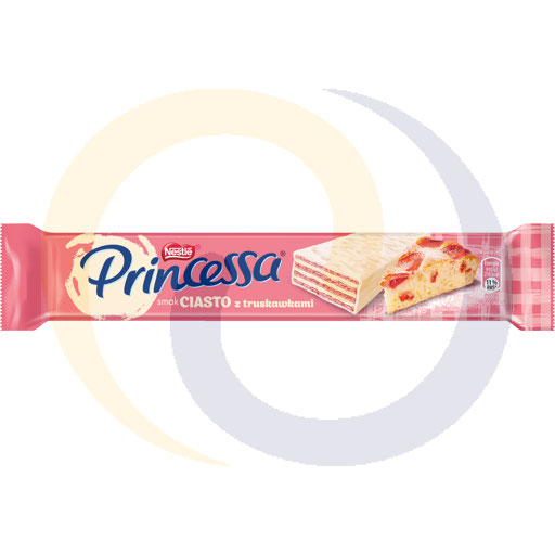 Wafel Princessa Longa Ciasto Truskawki 40g/30szt Nestle