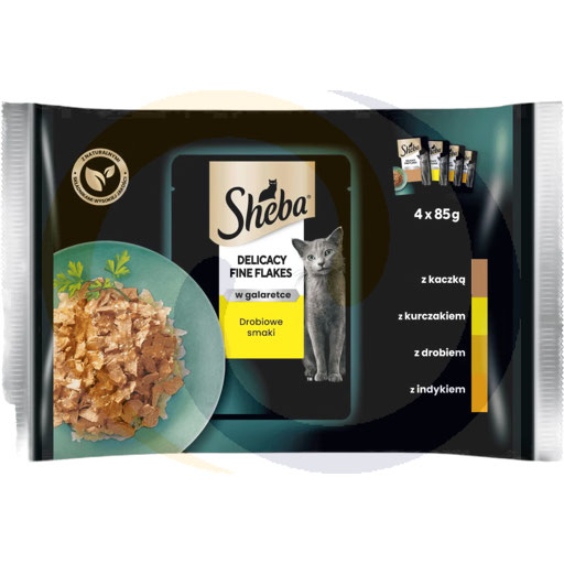 Sheba food in gallon poultry flavors sachet 4*85g/13pcs Mars