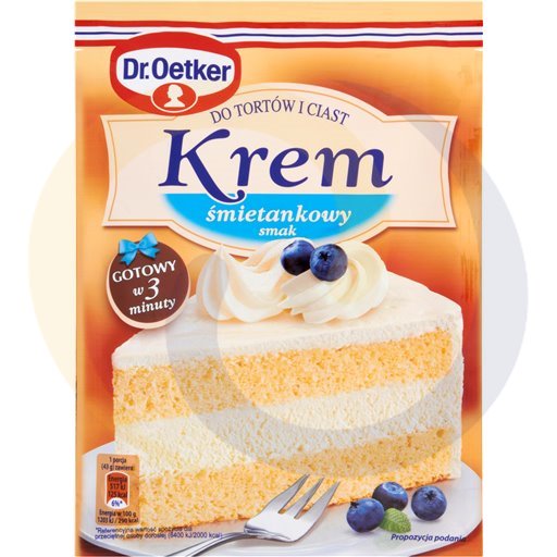 Dr. Oetker Krem do tortów i ciast śmietankowy 120g/20szt Dr.Oetker kod:5900437013701