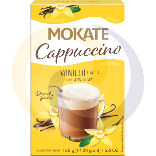 Cappuccino kartonik waniliowe 20g/8szt/12dis Mokate (54.1327)