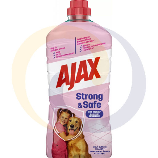 PŁYN UNIWERSALNY AJAX STRONG&SAFE RÓŻOWY 1,0l