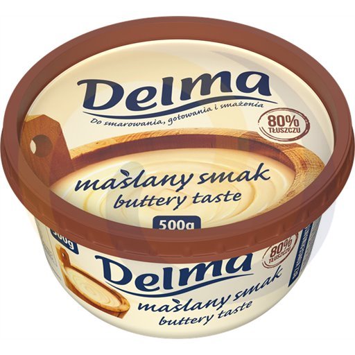Unilever (Nabiał) Margaryna Delma Extra 80% Maśl. smak 500g/12sztUnilever kod:8719200119550