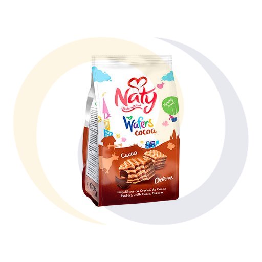 EuropeanFood Naty wafers with cocoa cream 180g/9szt  kod:5941311016012