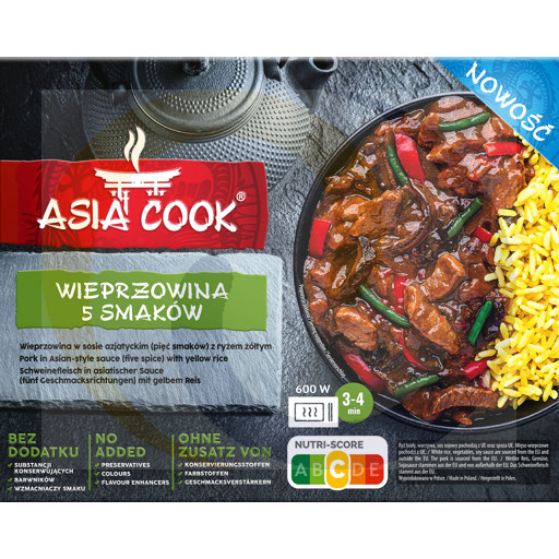 Wieprzowina Asia 5 smaków z ryżem 400g/5szt U Jędrusia