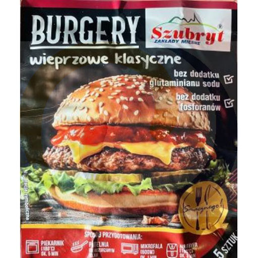 Burgery wieprzowe klasyczne 350g/8szt Szubryt