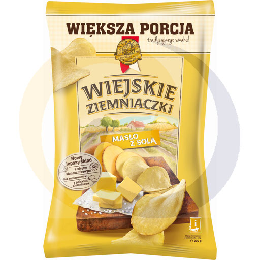 Lorenz Bahlsen Chipsy wiejskie ziemniaczki masło z sol 130g/8szt Lorenz kod:5905187108981