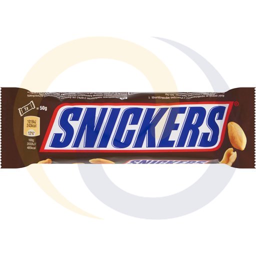 Mars - słodycze Baton Snickers 50g/40szt Mars kod:5000159461122