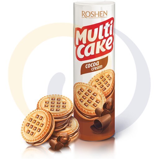 Roshen Europe Ciastka Multicake cocoa 180g/28szt Roshen kod:4823077609077