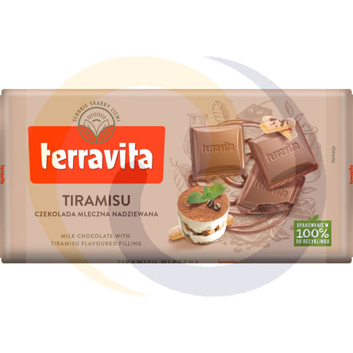 Eurovita (Terravita) Czekolada mlec.z nadz.tiram.class 100g/25szt Terravita kod:5900915028050