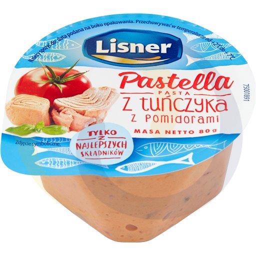 Lisner Pastella z tuńczyka z pomid 80g/6szt  kod:5900344801613