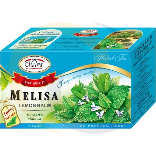 Malwa Herbata ex.ziołowa Melisa liść 20t*2,0g/12szt  kod:5902781000383