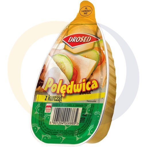 Konserwa polędwica z kurcząt 110g/15szt Drosed