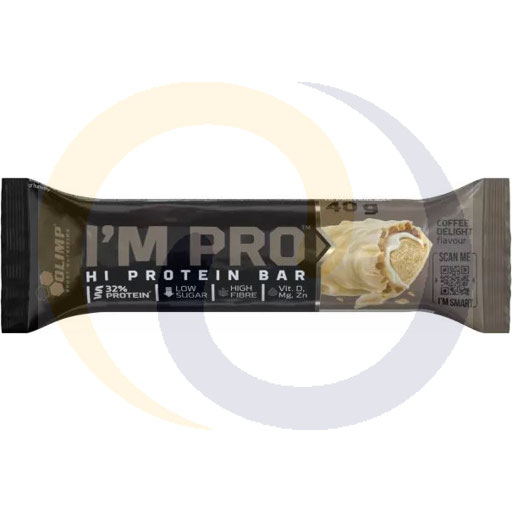 Baton Im Pro Protein coffe delight 40g/15szt Olimp (96.8136)