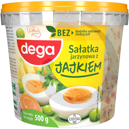 Sałatka jarzynowa z jajkiem 500g/6szt Dega