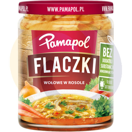 Flaczki wołowe w rosole 500g/8szt Pamapol