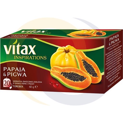 Vitax Herbata Inspirations papaja pigwa 20t*2g/12szt  kod:5900175431119