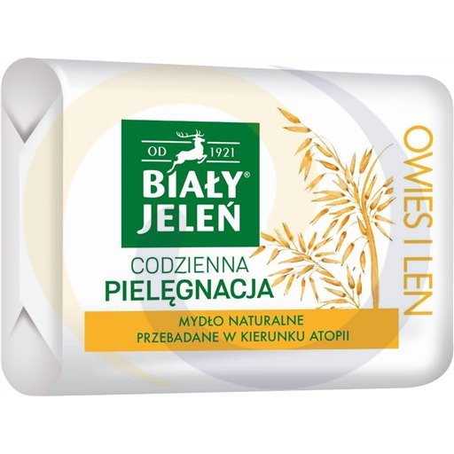 Pollena Mydło Biały Jeleń 100g/10szt Premium Z Owsem  kod:5900133009398