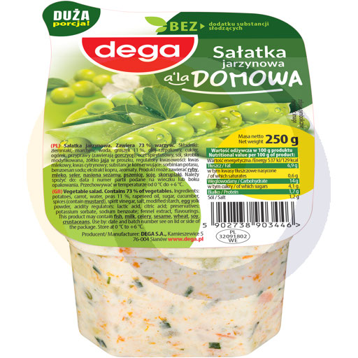 Sałatka jarzynowa a`la domowa 250g/5szt Dega