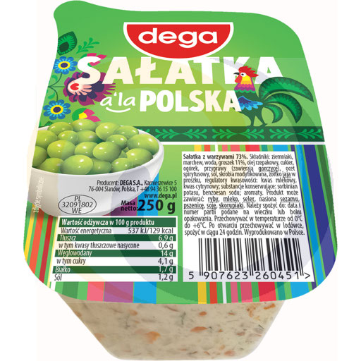 Sałatka a`la polska 250g/5szt Dega