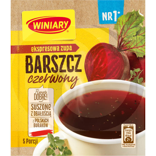 Zupa barszcz czerwony ekspresowa 60g/30szt Winiary (3.33)