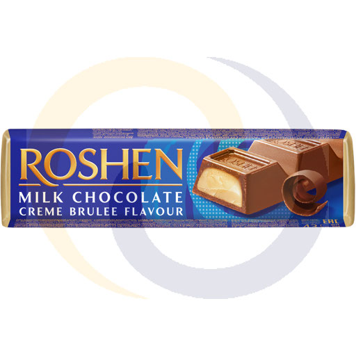 Schokoladentafel mit Crème-brûlée-Füllung 43g/30Stk./6dis Roshen