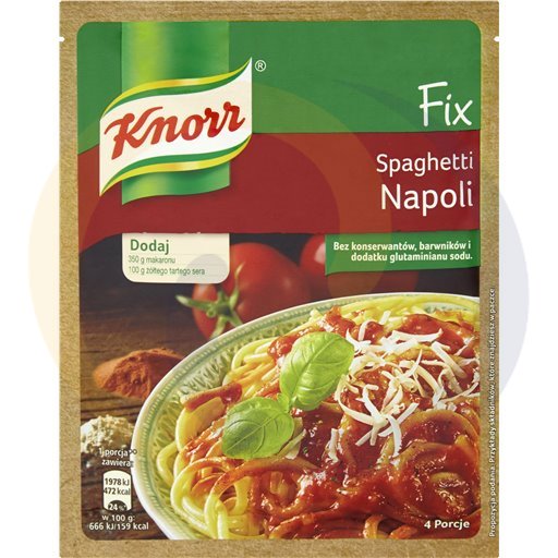 Knorr Fix Spaghetti Napoli 4P 45g/20szt  kod:5900300512270