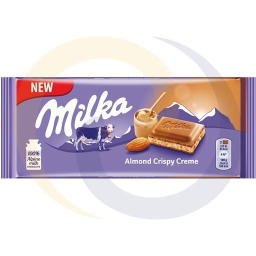 Mondelez - słodycze Czekolada Milka Almond crispy creme 90g/24szt Mondelez kod:7622201107284