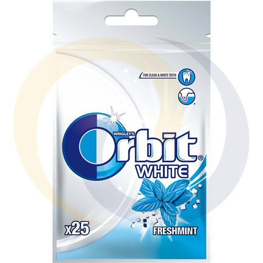 Wrigley Guma Orbit white freshmint 25draż/22szt/12dis  kod:4009900378000