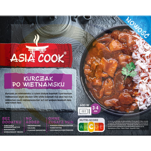 Kurczak Asia po wietnamsku z ryżem 400g/5szt U Jędrusia