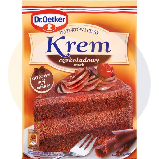 Dr. Oetker Krem do tortów i ciast czekoladowy 140g/20szt Dr.Oetker kod:5900437013305