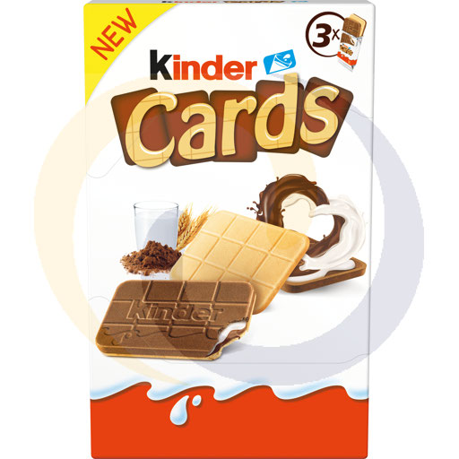 Ferrero Kinder Cards Wafelki 3*25,6g/18szt  kod:8000500347508