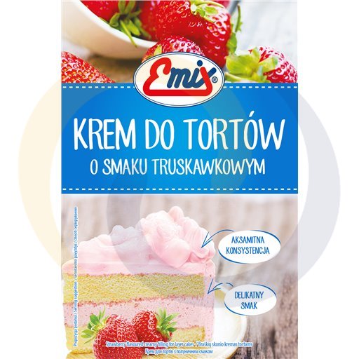 Emix Krem do tortów o sm.truskawkowy 100g/15szt  kod:5901858001605