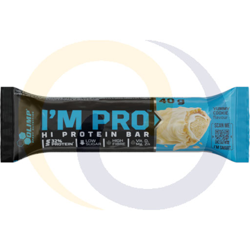 Baton Im Pro Protein yummy cookie 40g/15szt Olimp (97.8102)
