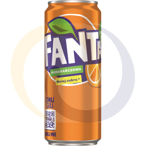 Napój gaz.Fanta Orange new puszka 0,33l/24szt Coca-Cola (35.96)