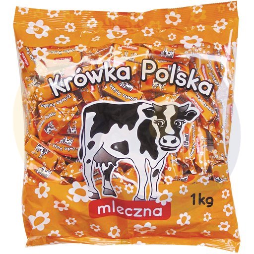Jedność (Grójec) Cukierki Krówka Polska mleczna 1,0kg/6dis Jedność kod:5900966002948